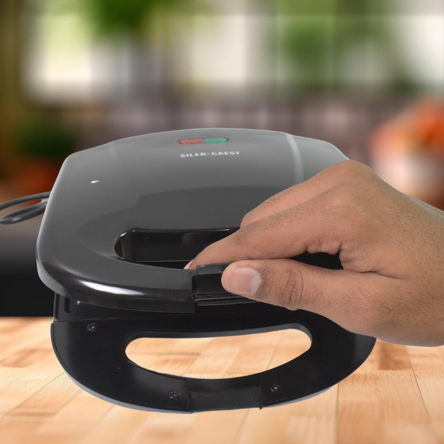 Sandwich Maker Makes Sandwich Non-stick Plates Easy To Use With Indicator Lights - Happy Price - Image 3