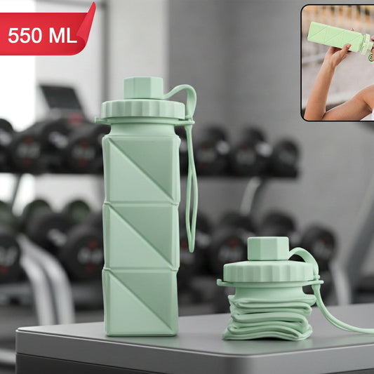 Collapsible Water Bottle with Strap - 1 Pc - Happy Price - Image 1