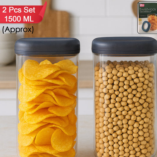 Supermom Airtight Kitchen Storage Containers  (2 Pc Set  1500 Ml) - Happy Price - Image 1