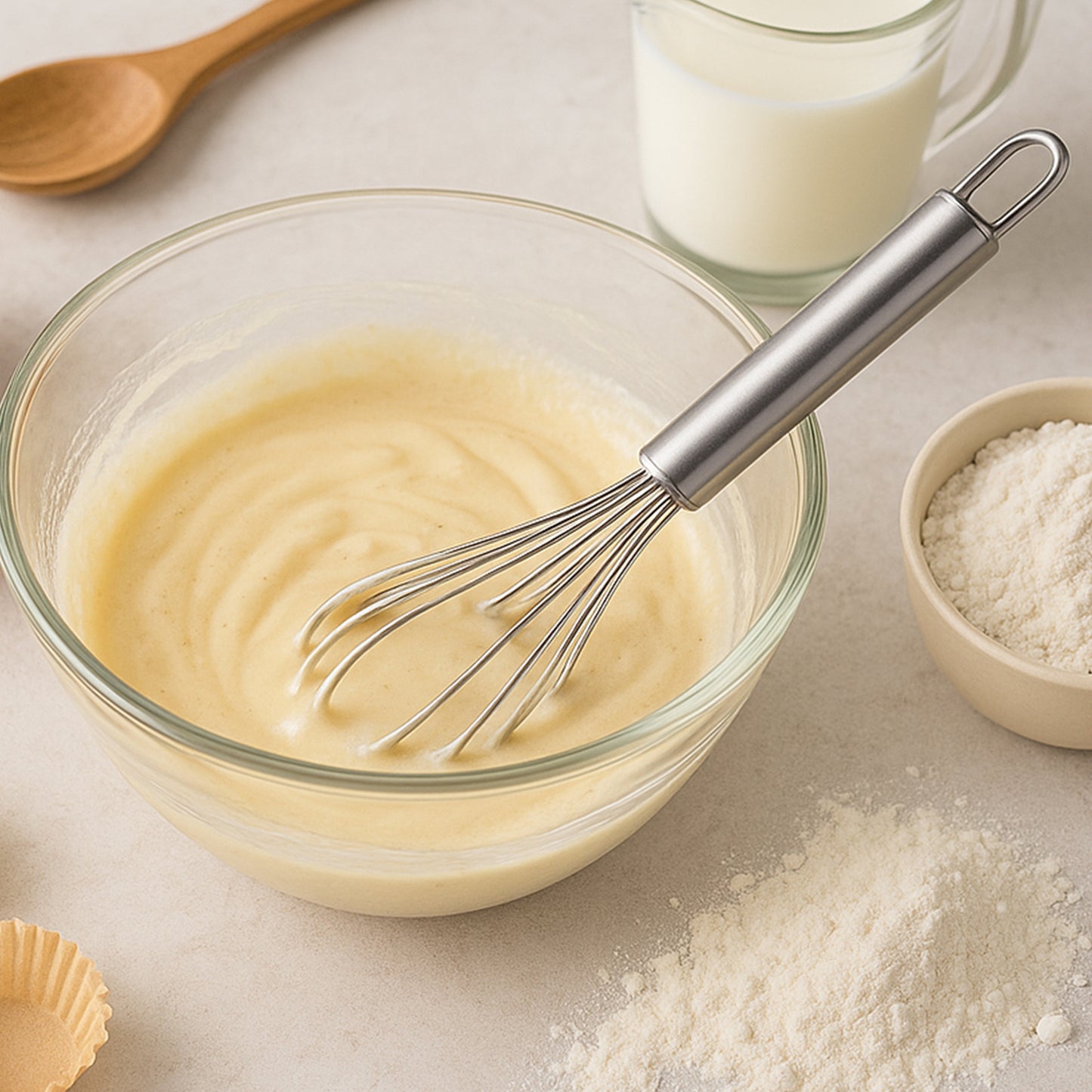 Premium Stainless Steel Whisk - 1 Pc Egg Beater & Mixer for Kitchen - Happy Price - Image 5