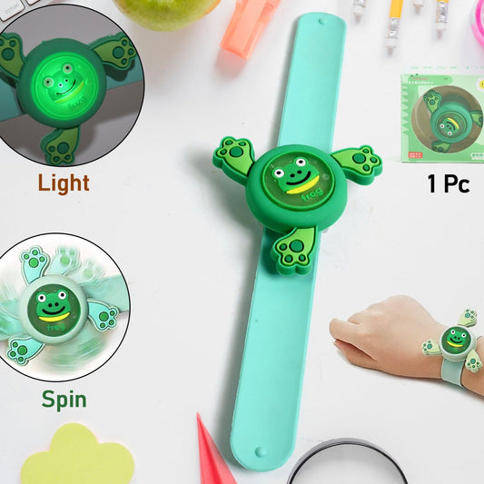Led Light  Spinning Slap Kids Cartoon Bracelet Wrist Band (1 Pc) - Happy Price - Image 1
