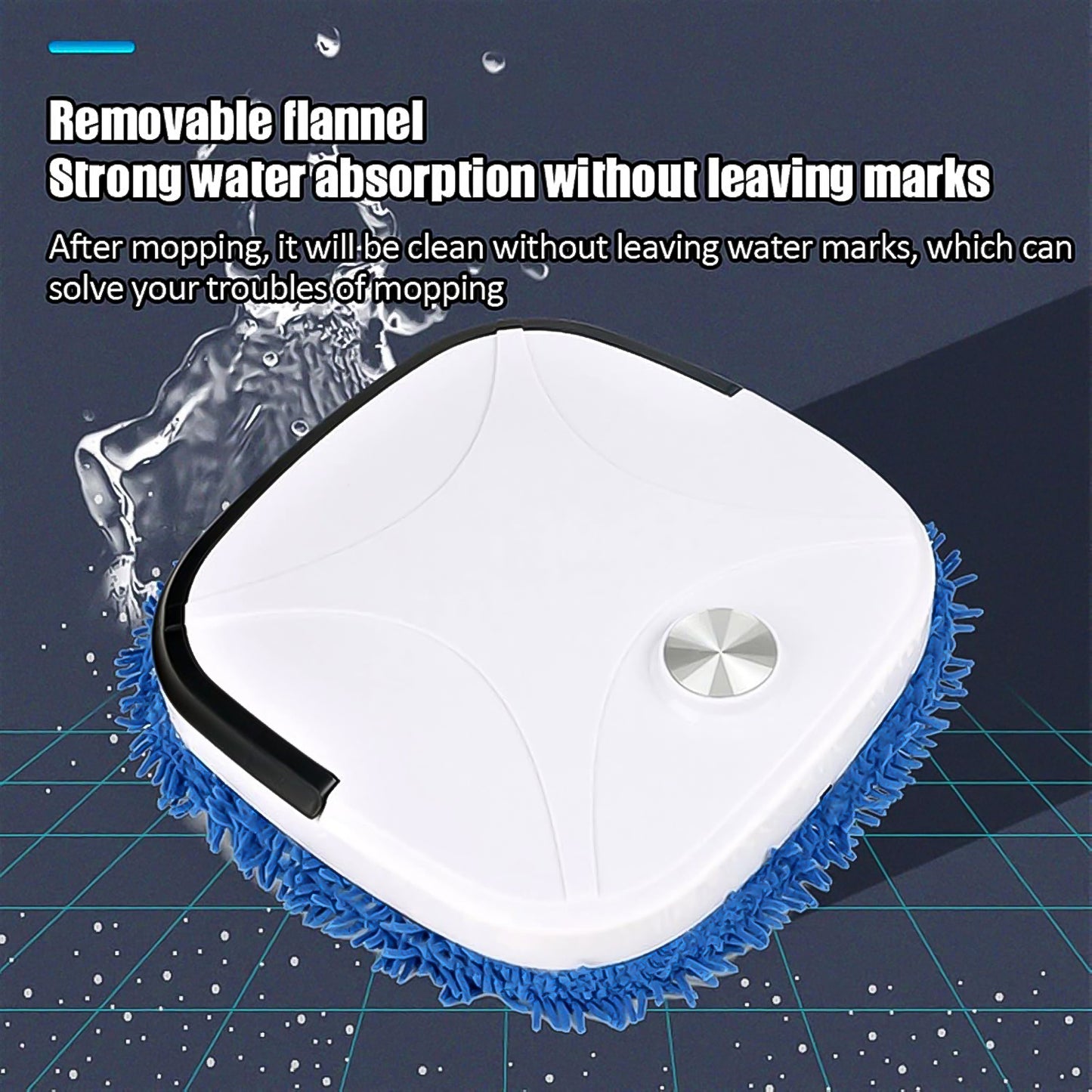 Automatic Smart Floor Cleaning Robot Mop - USB Rechargeable, Dry & Wet Mopping - Happy Price - Image 3