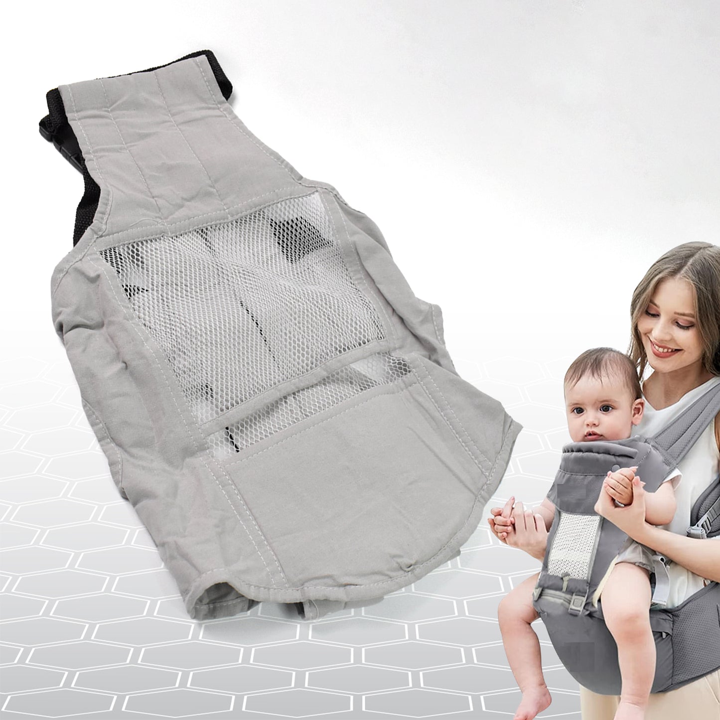 Ergonomic Baby Carrier with Hip Seat & Adjustable Sling (1 Pc) - Happy Price - Image 1