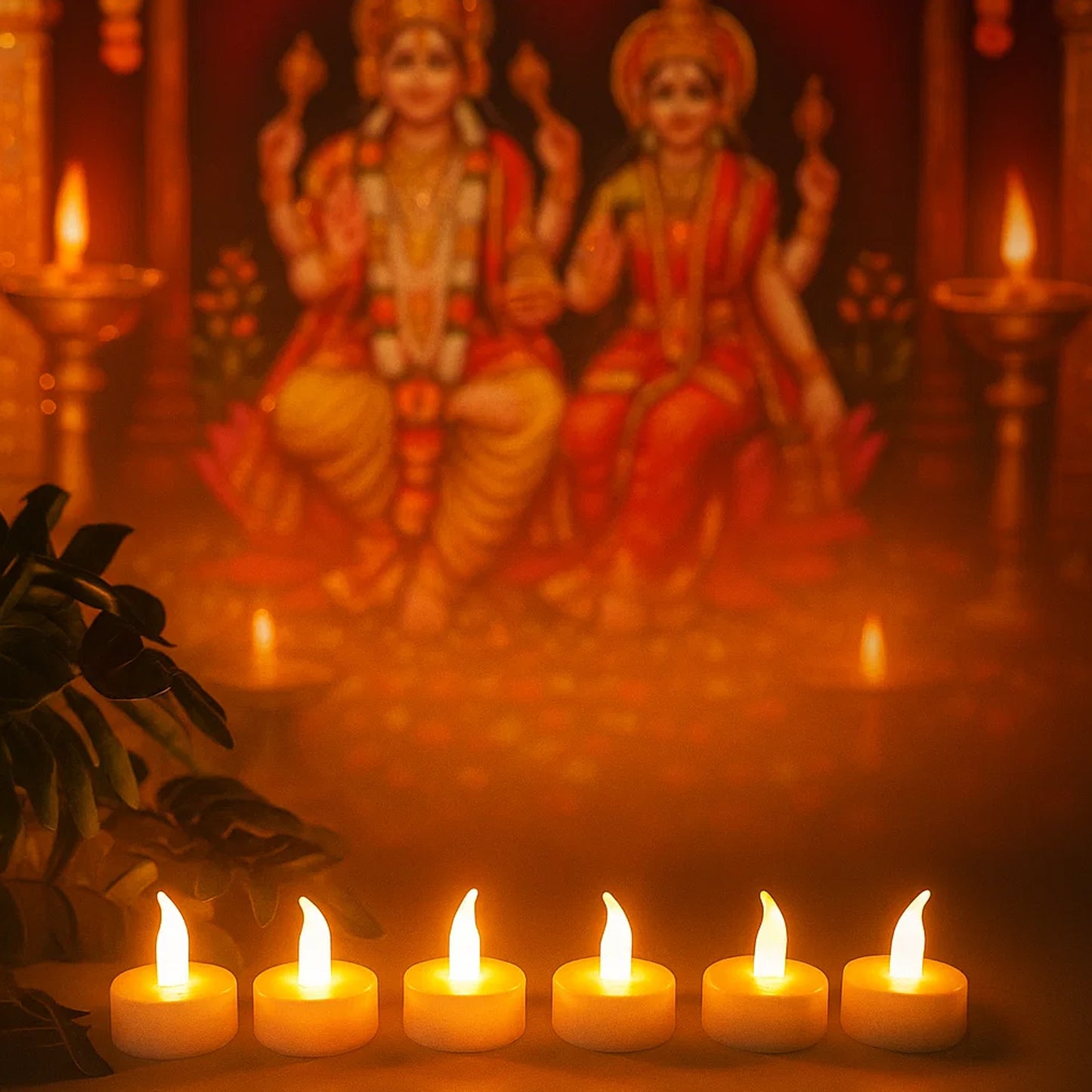 6 Piece LED Flameless Candle Set with Remote - Warm Flickering Glow - Happy Price - Image 4