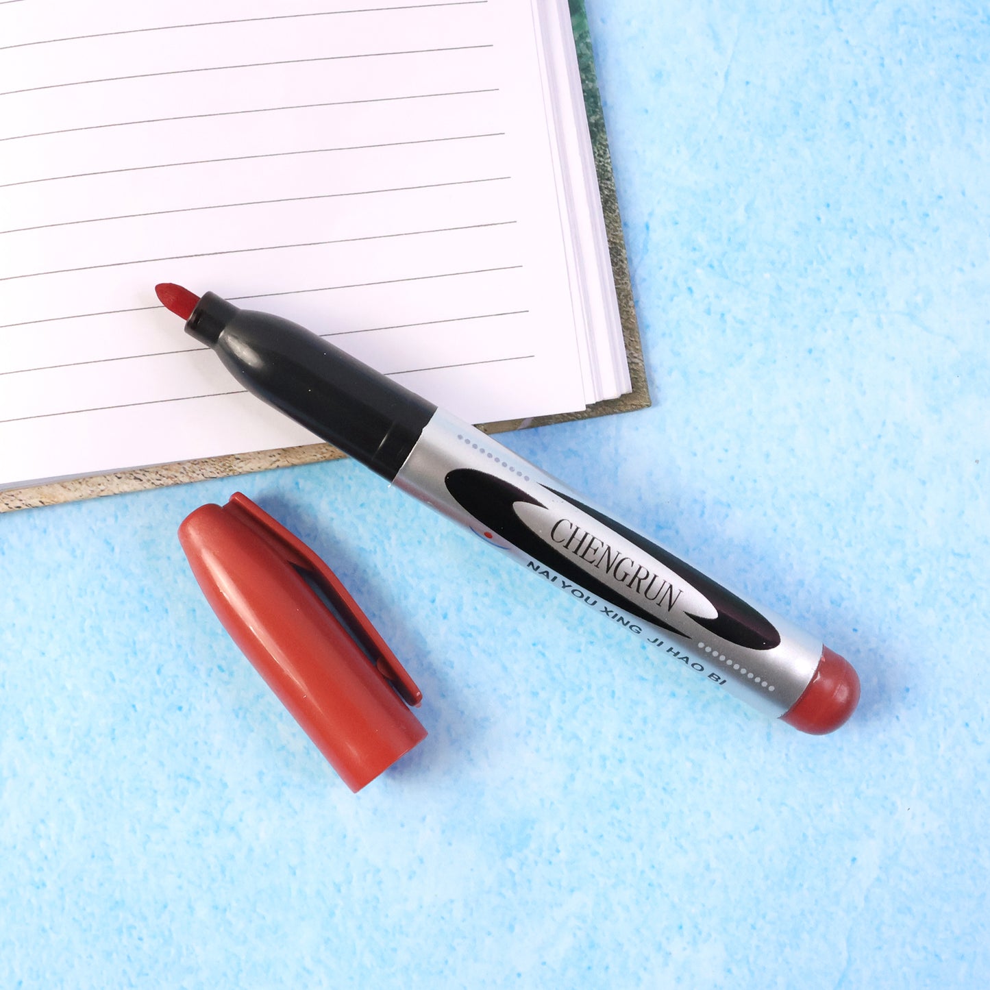Maroon Permanent Marker Pen - Quick Dry, Smudge-Proof Ink (1 Pc) - Happy Price - Image 5