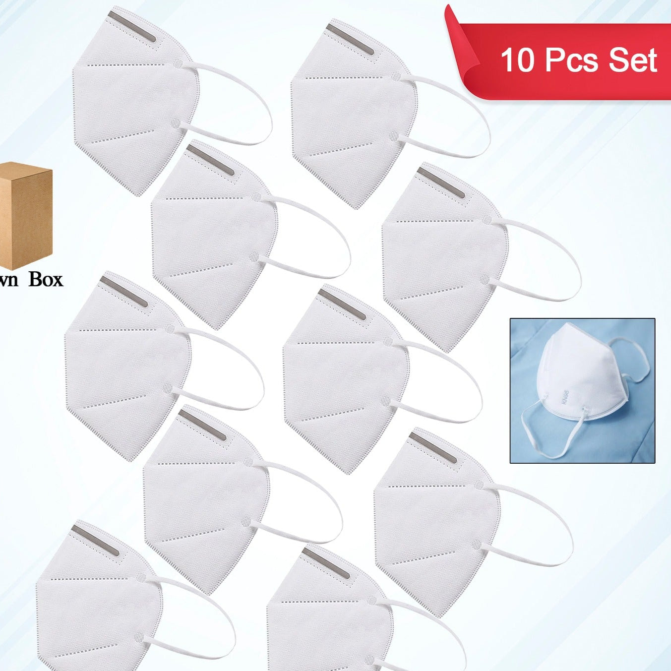 N95 Anti Pollution  Virus Face Mask (10 Pcs Set) - Happy Price - Image 1