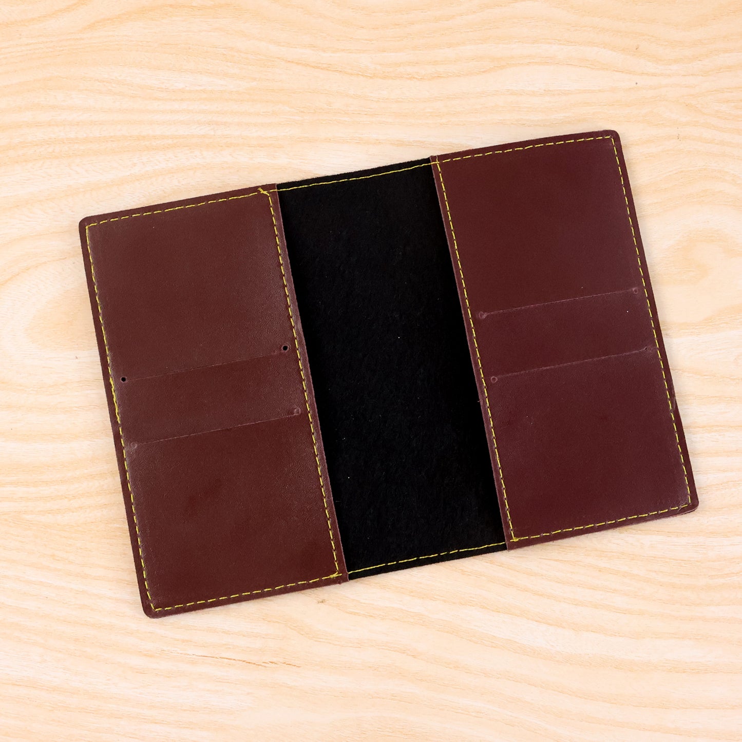 PU Leather Slim Travel Wallet & Card Holder - Tri-Fold Design (1 Pc) - Happy Price - Image 2
