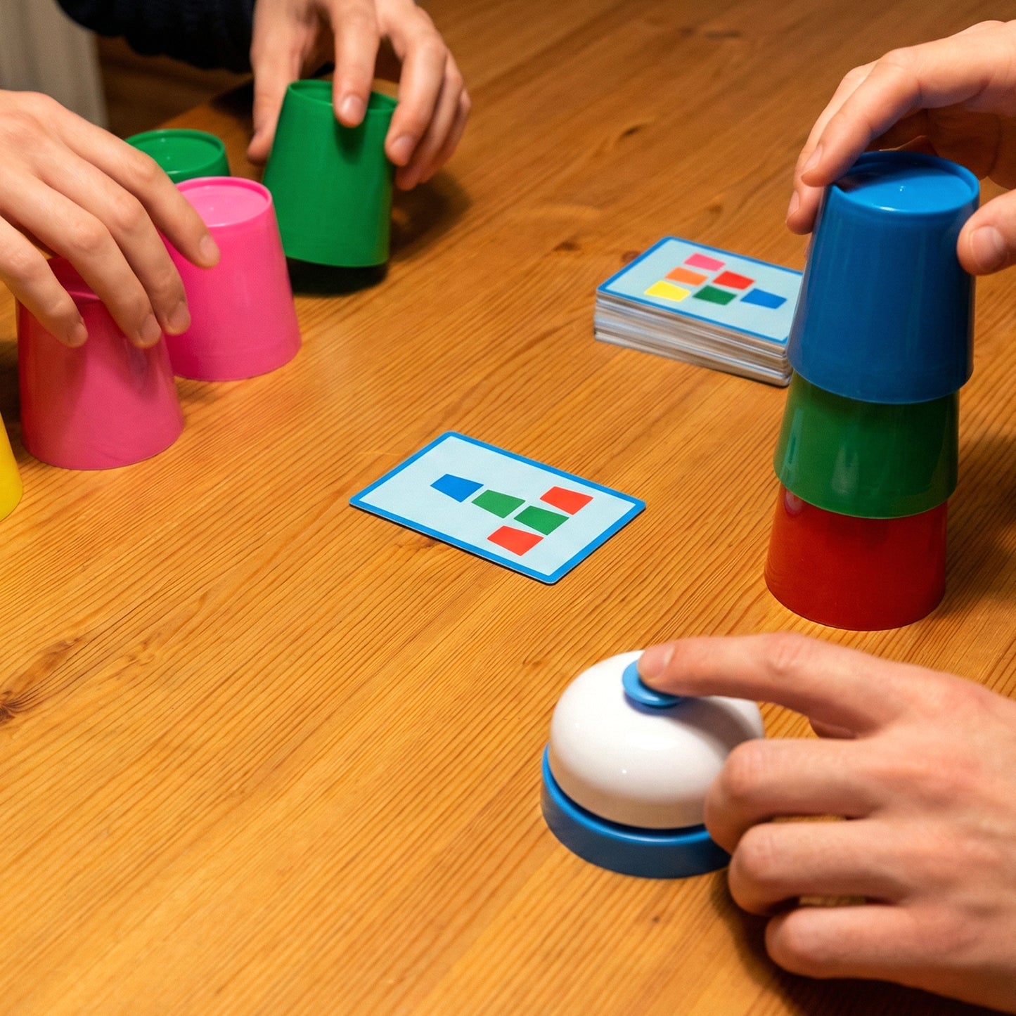 Speed Stacking Cup Game Set with Challenge Cards and Bell - 1 Set - Happy Price - Image 3