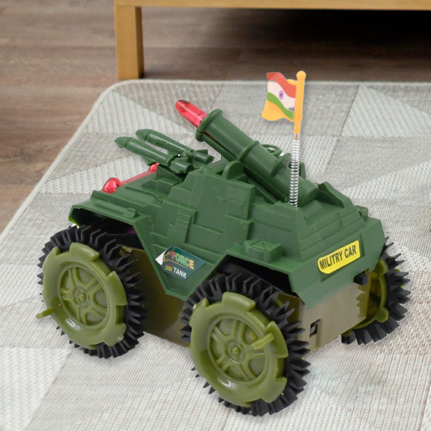 Children's Tumbling Tank Toy Car with Lights and Sound - Happy Price - Image 3