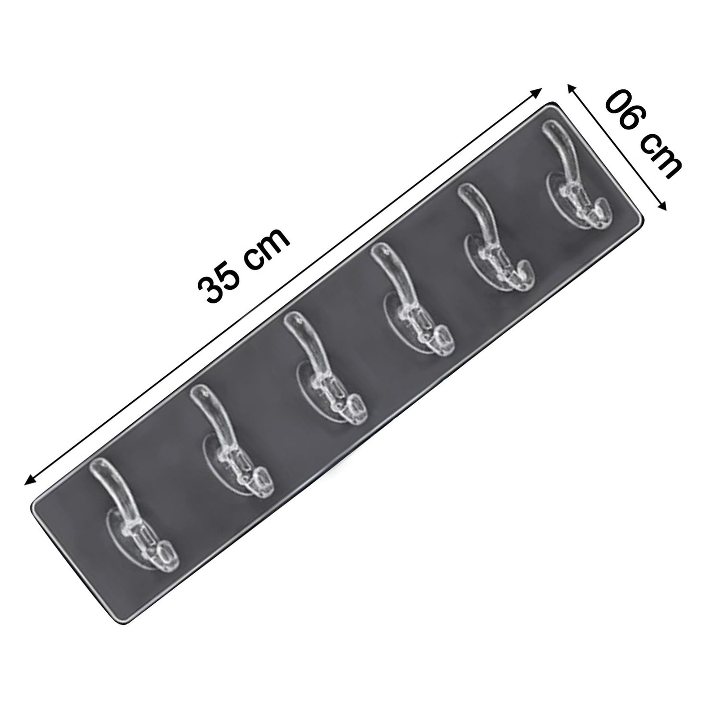 Adhesive Transparent Heavy Duty Wall Hook - Happy Price - Image 3