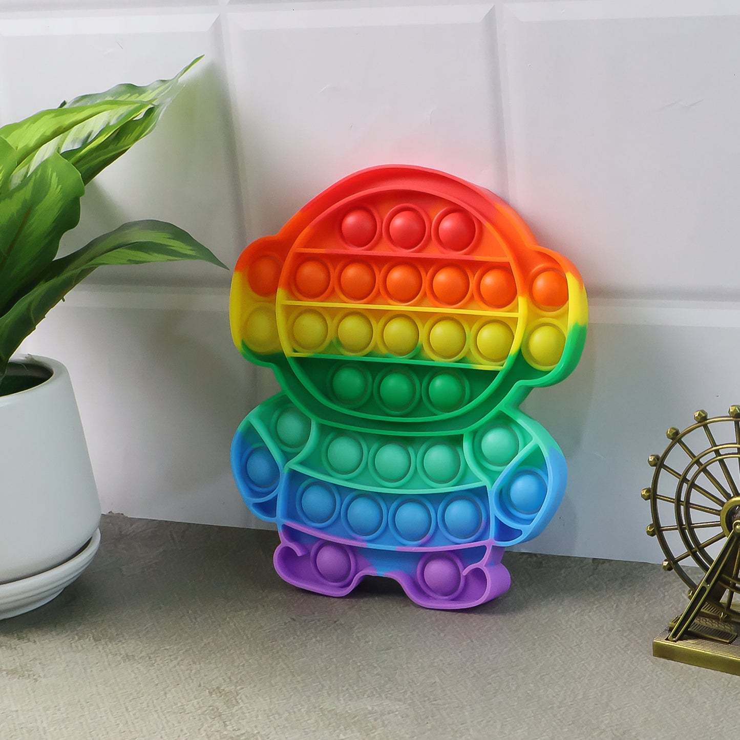 Astronaut Silicone Pop It Fidget Toy for Stress Relief (1 Pc) - Happy Price - Image 3