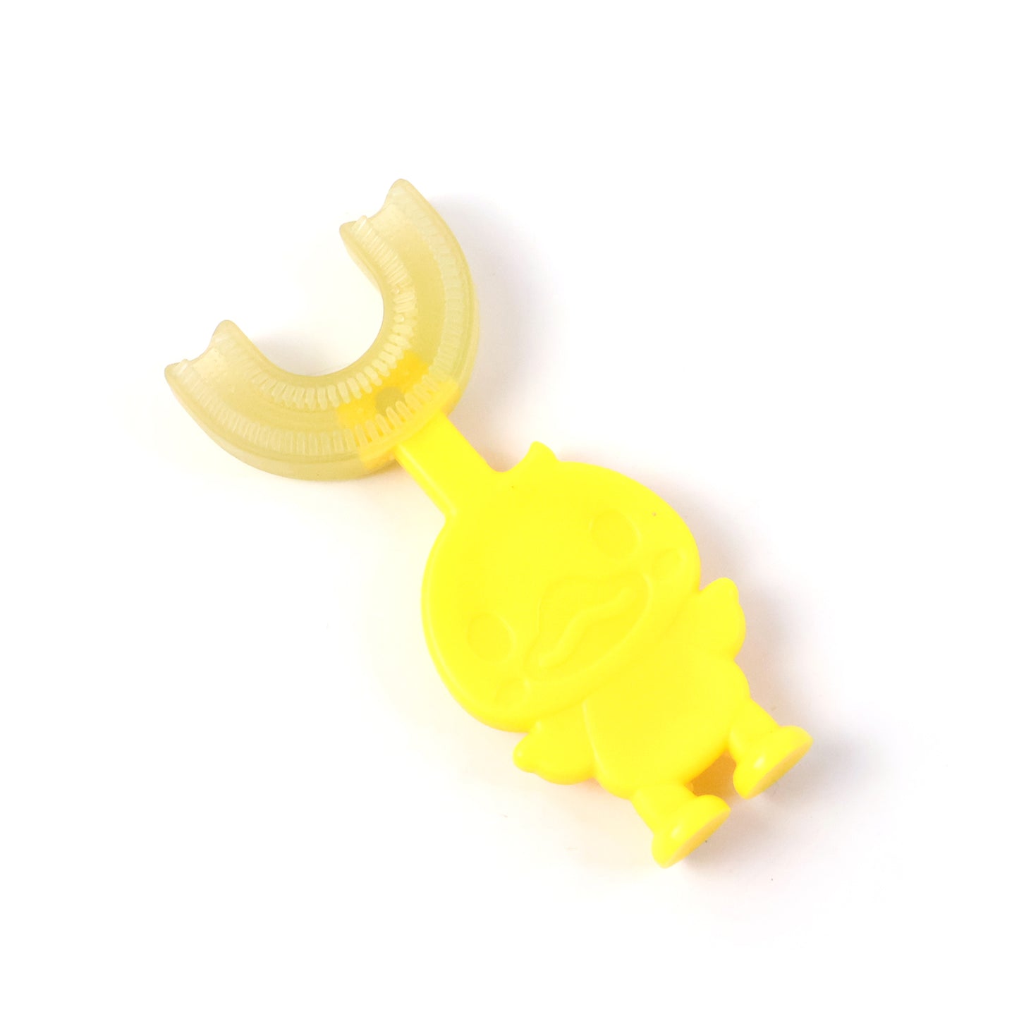 Cute Duck U-Shape Baby Toothbrush for Toddlers - Soft Silicone 360° Cleaning (1 Pc, Mix Color) - Happy Price - Image 2