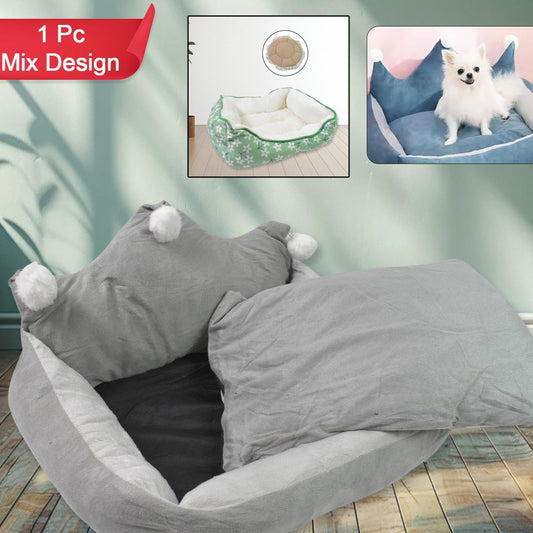 Pet Dog Bed General Thickening Dog Mat (1 Pc  Mix Design  Color) - Happy Price - Image 1