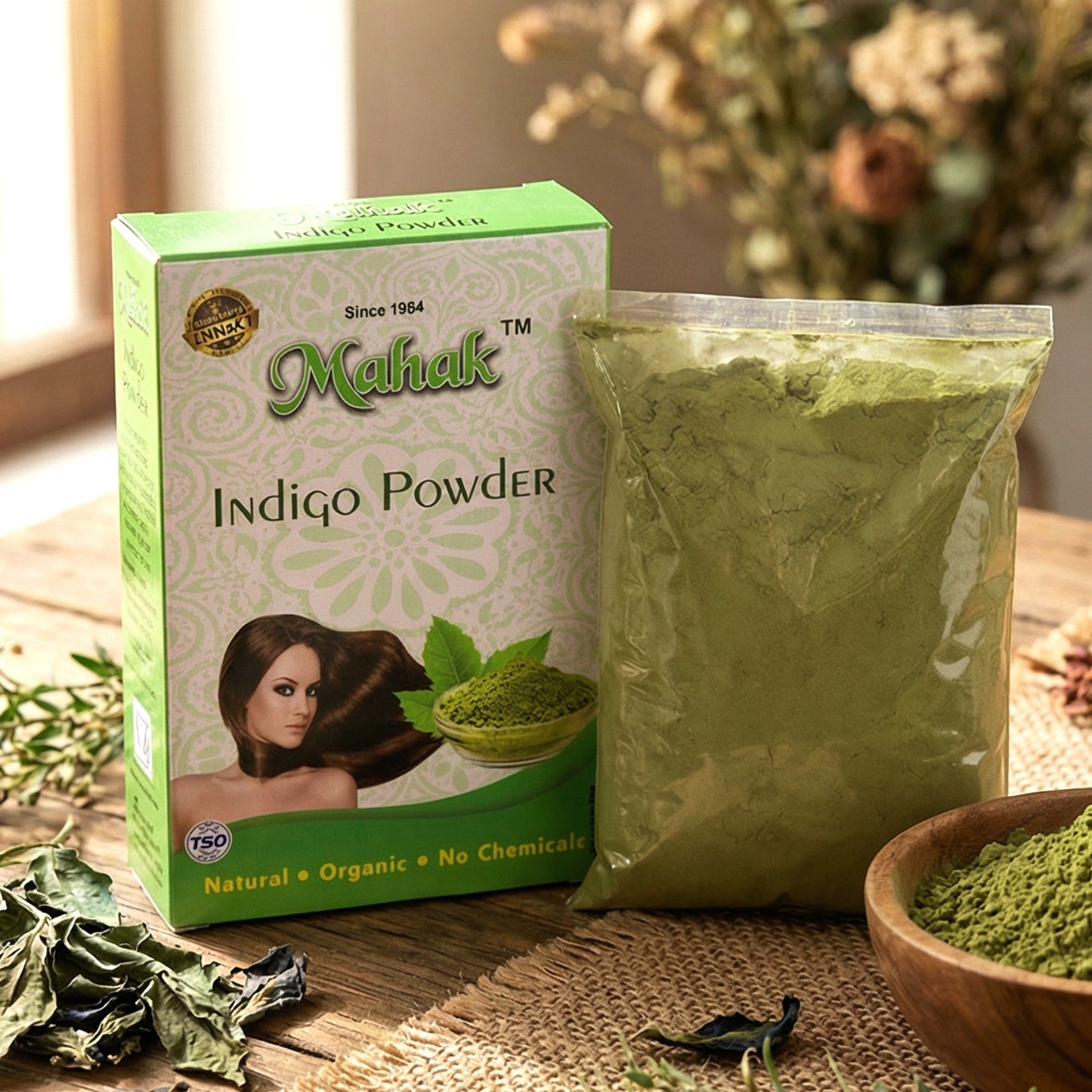 Natural Indigo Powder for Hair Colouring & Care - 80 gm - Happy Price - Image 6