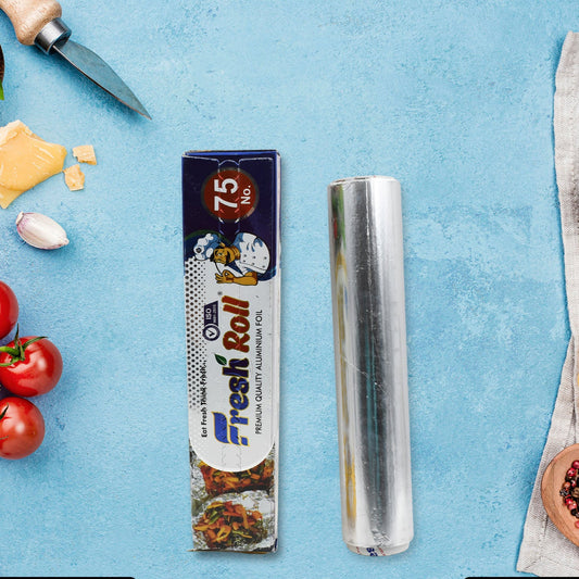 Premium Quality Aluminum Foil Roll Heavy Duty Non Stick Thick Aluminum Foil Sheet Baking Grilling Tool Width 295mm (1pc) - Happy Price - Image 1