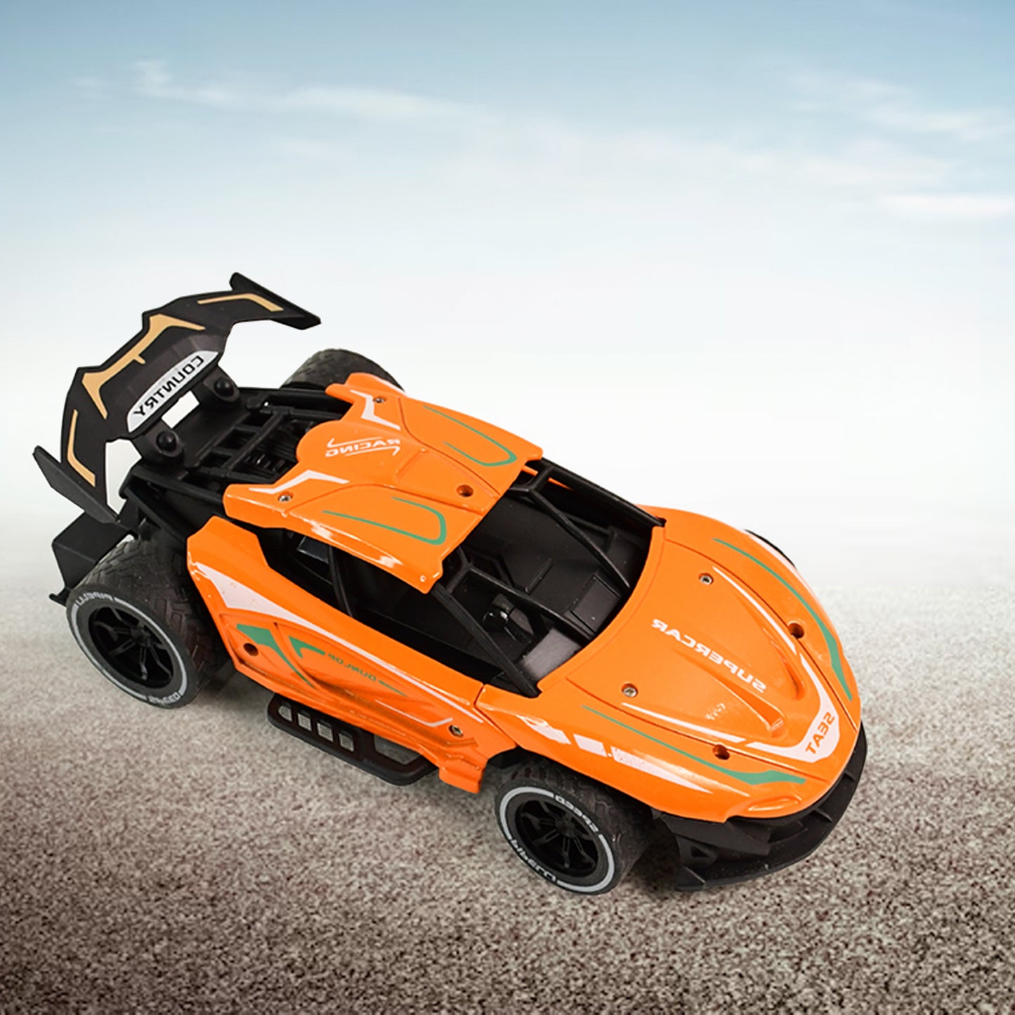 Metal Body High-Speed Remote Control Racing Car with LED Lights - Happy Price - Image 3