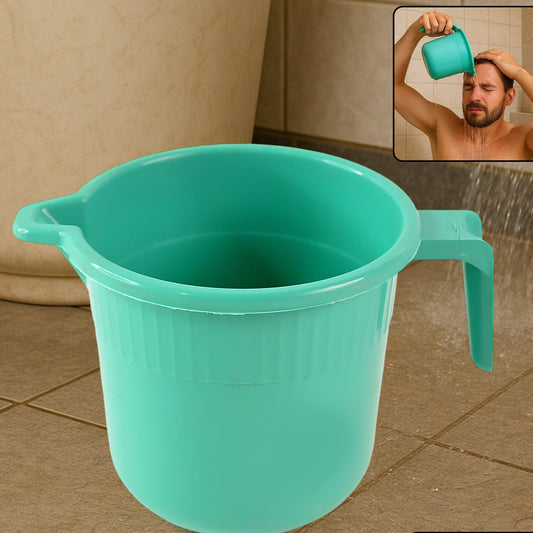 Plastic Bath Mug For Bathroom Use (1 Pc) - Happy Price - Image 1