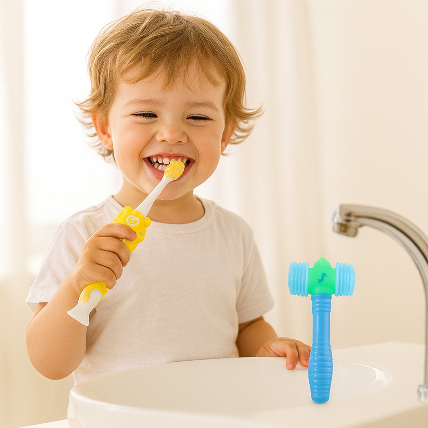 Kids Toothbrush & Hammer Toy Set - Fun Oral Care Combo - Happy Price - Image 5