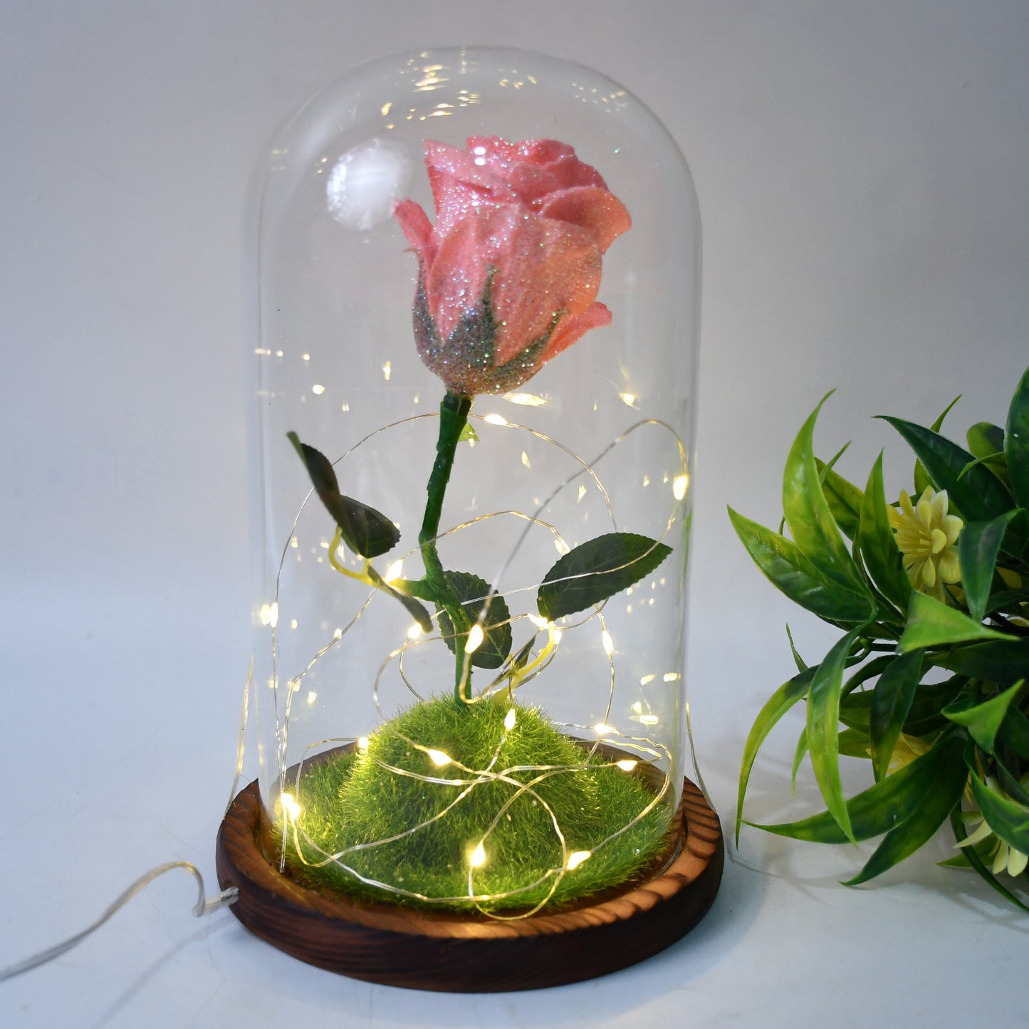 Glass Flower With Led Light Great Gift (1 Set) - Happy Price - Image 5
