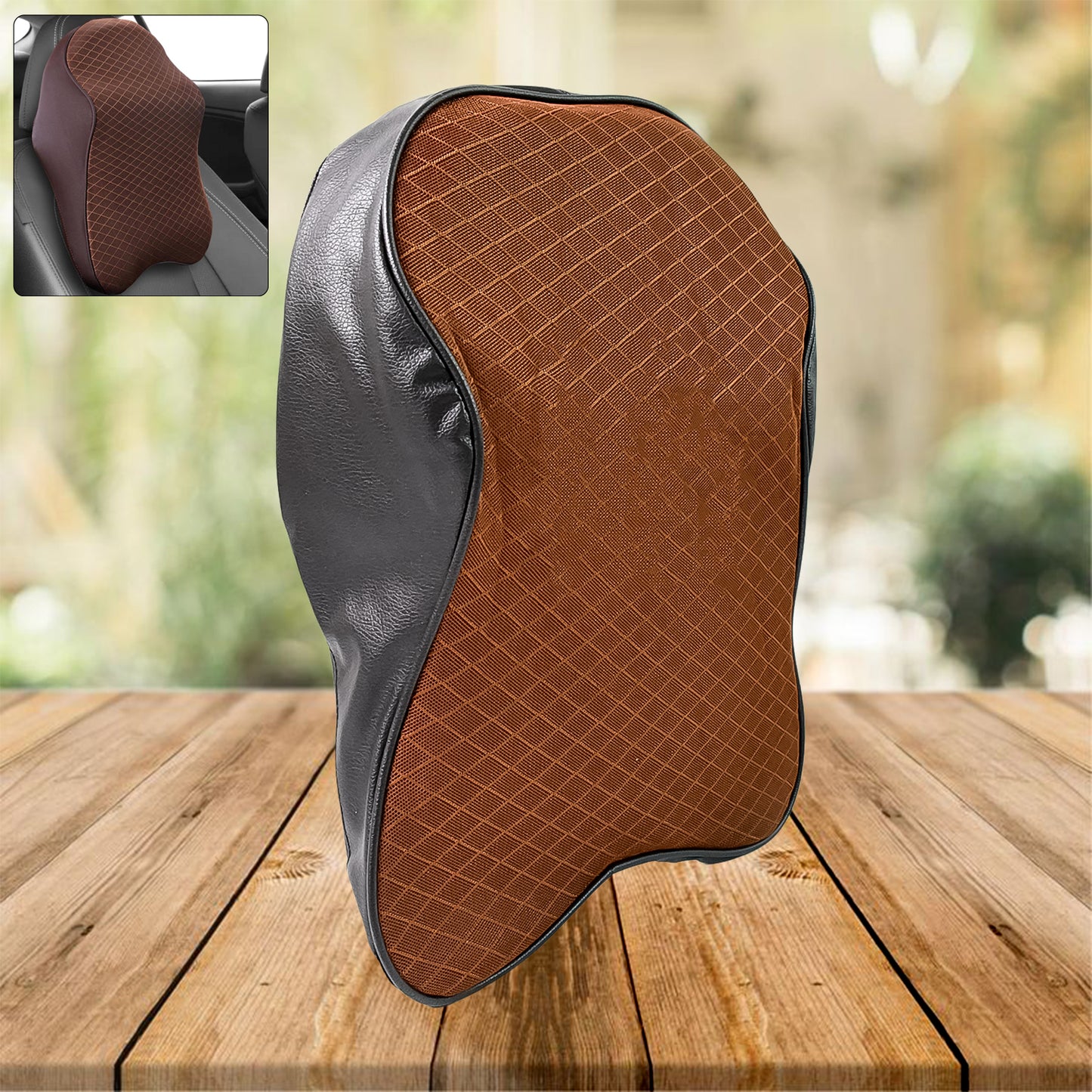 Car Neck Pillow Car Neck Headrest Pillow Memory Foam Car Accessories Cushion Car Seat Head Support Neck Protector Car Seat Neck Pillowfor Driving (1 Pc) - Happy Price - Image 4