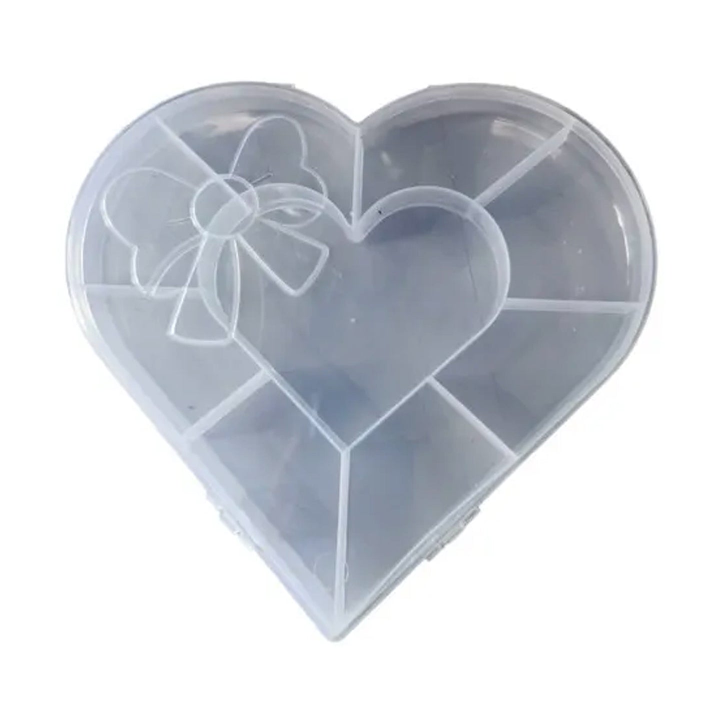 Heart-shaped Plastic Bead Storage Organizer Box (1 Pc) - Happy Price - Image 2