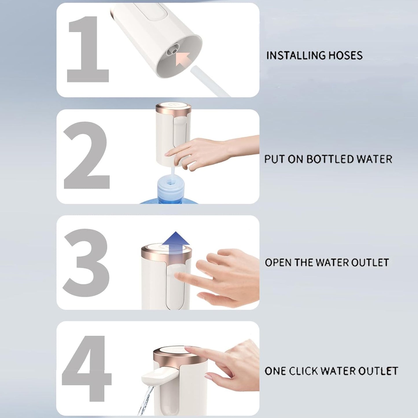 Usb Rechargeable Automatic Water Dispenser For 20 Litre Bottle (1 Pc) - Happy Price - Image 5