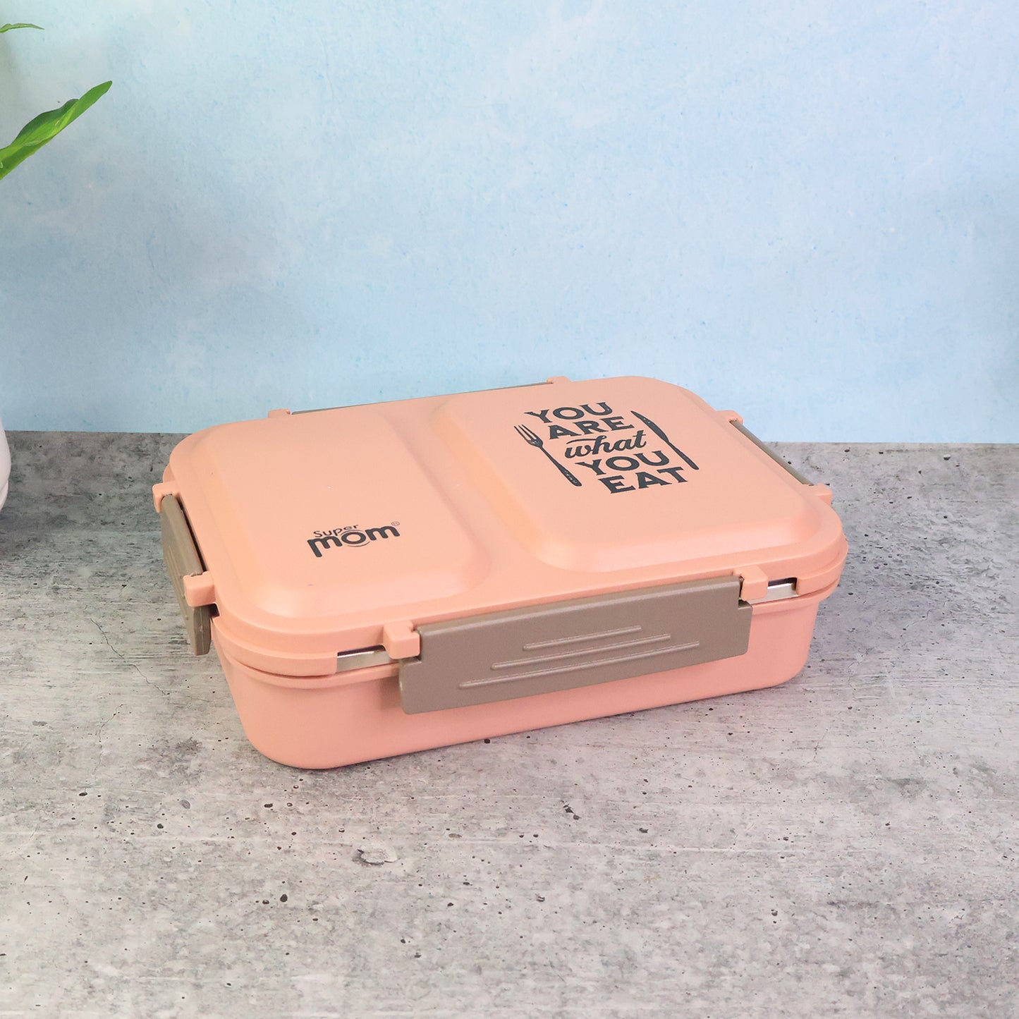 2 Compartment Stainless Steel Lunch Box with Insulated Lid - Leak Proof for Office & School - Happy Price - Image 5