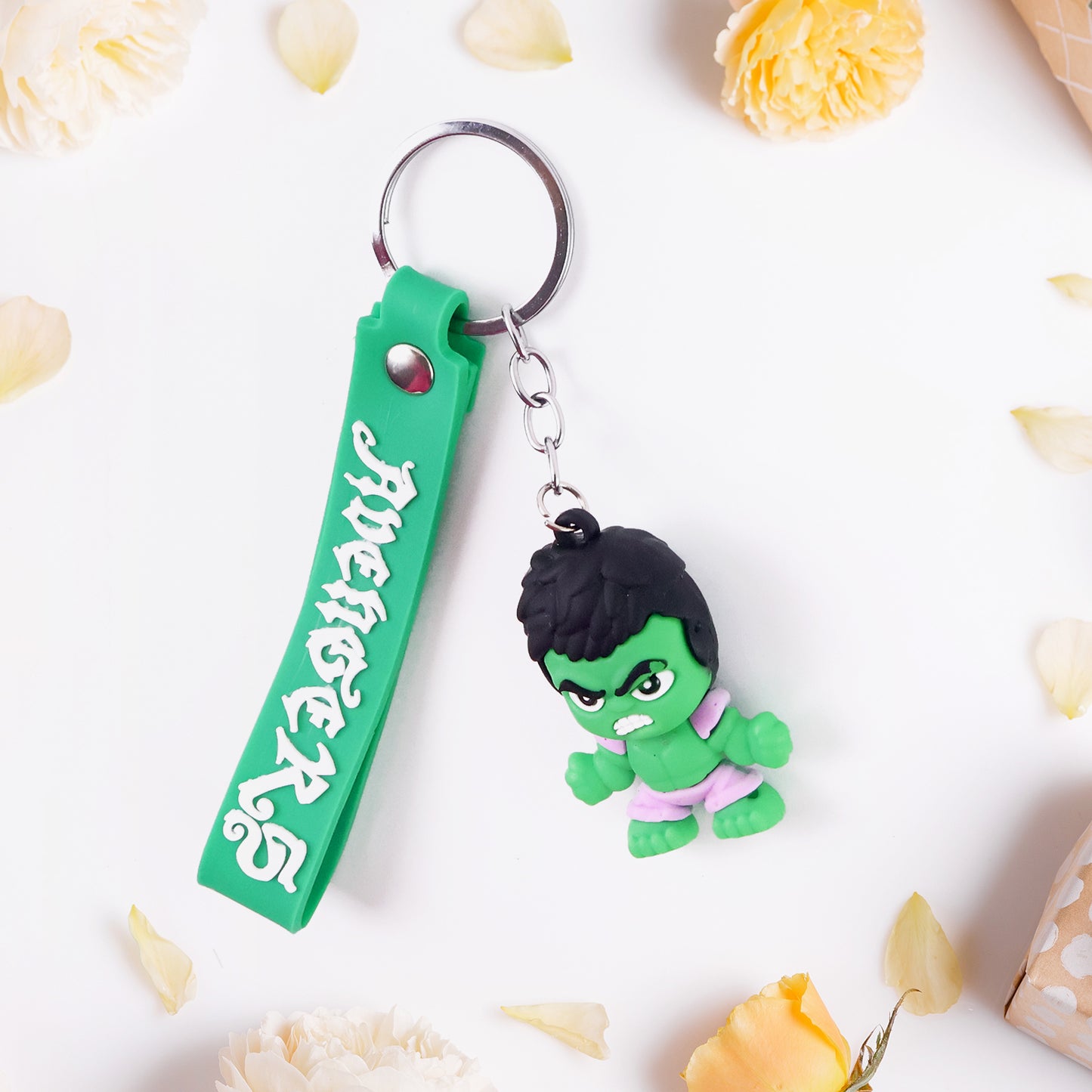 Cute Cartoon Silicone 3d Key Chain With Metal Hook  Strap (Pack Of 1) - Happy Price - Image 4