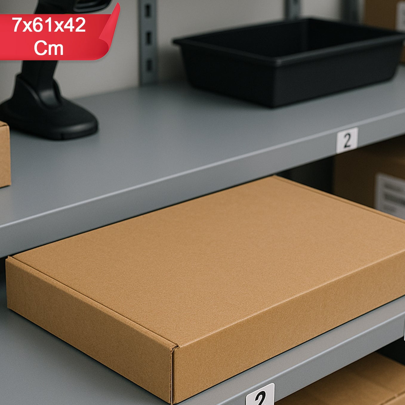 Heavy-duty Brown Box For Product Packing (7x61x42 Cm  1 Pc) - Happy Price - Image 1