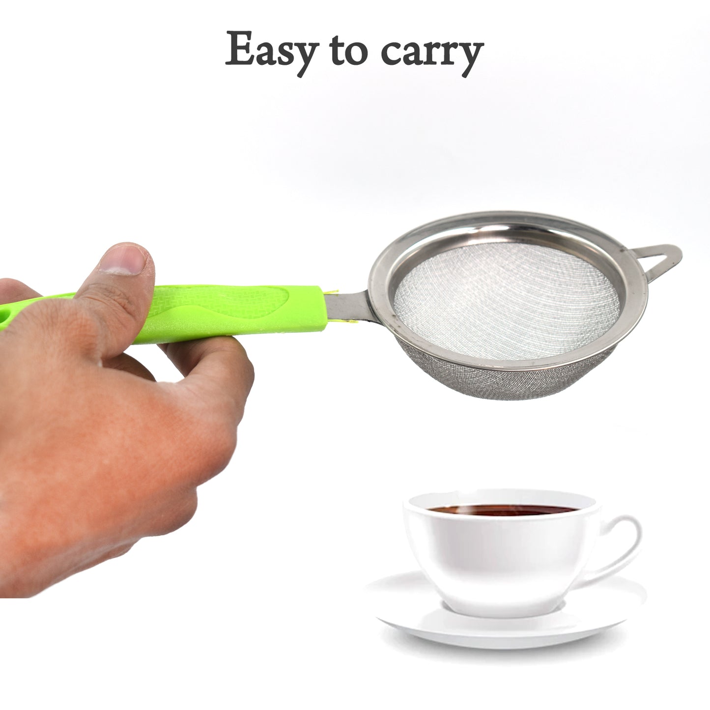 Tea And Coffee Strainer Filter With Stainless Steel Mesh - Happy Price - Image 6