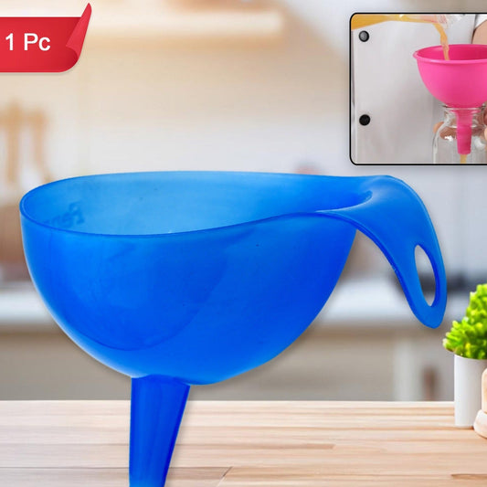 Plastic Funnel For Pouring Oil Sauce Water Juice Cooking Oil Powder Small Food-grains Food Grade Plastic Funnel (1 Pc) - Happy Price - Image 1