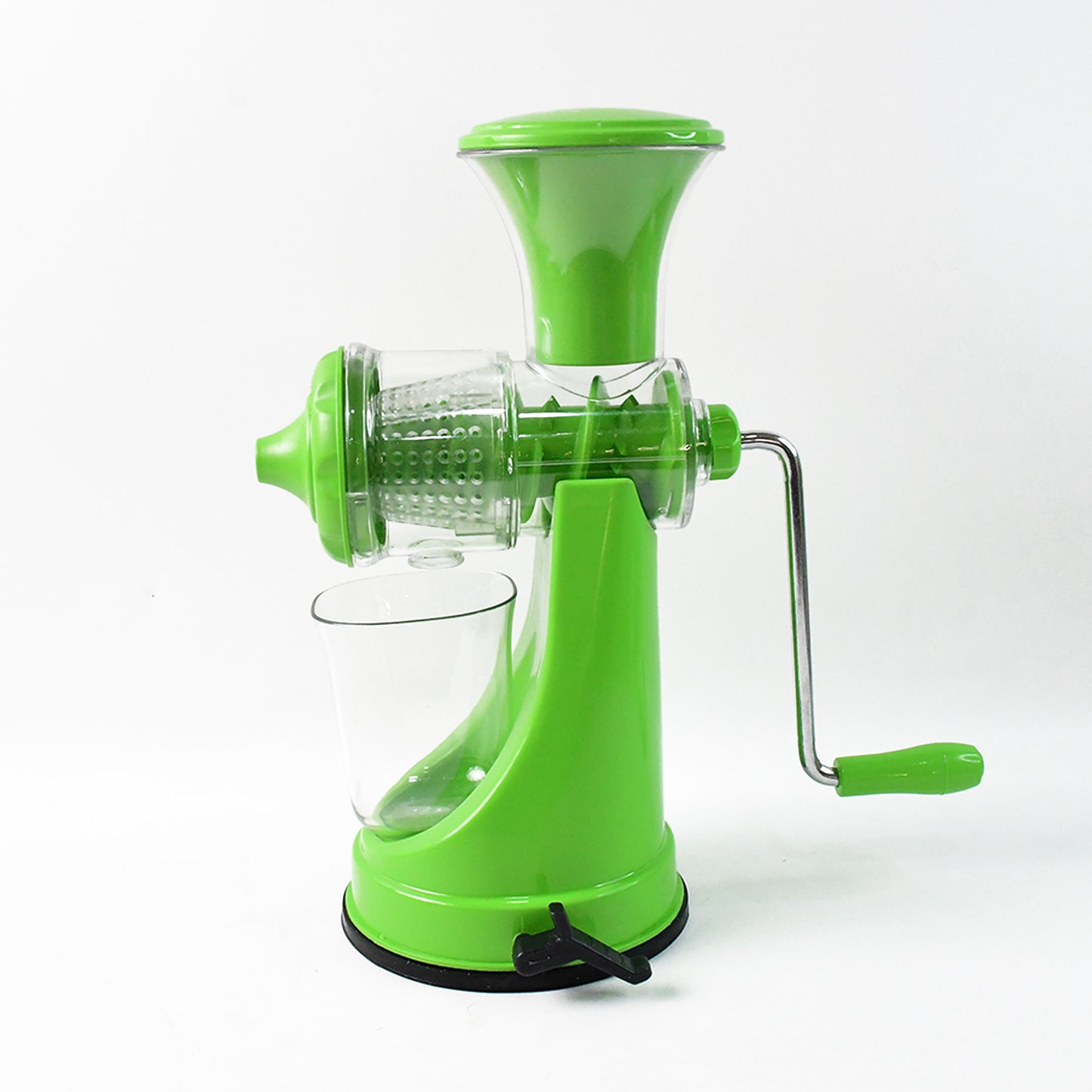 Manual Hand Press Fruit & Vegetable Juicer - Heavy Duty Plastic with Steel Handle - Happy Price - Image 2