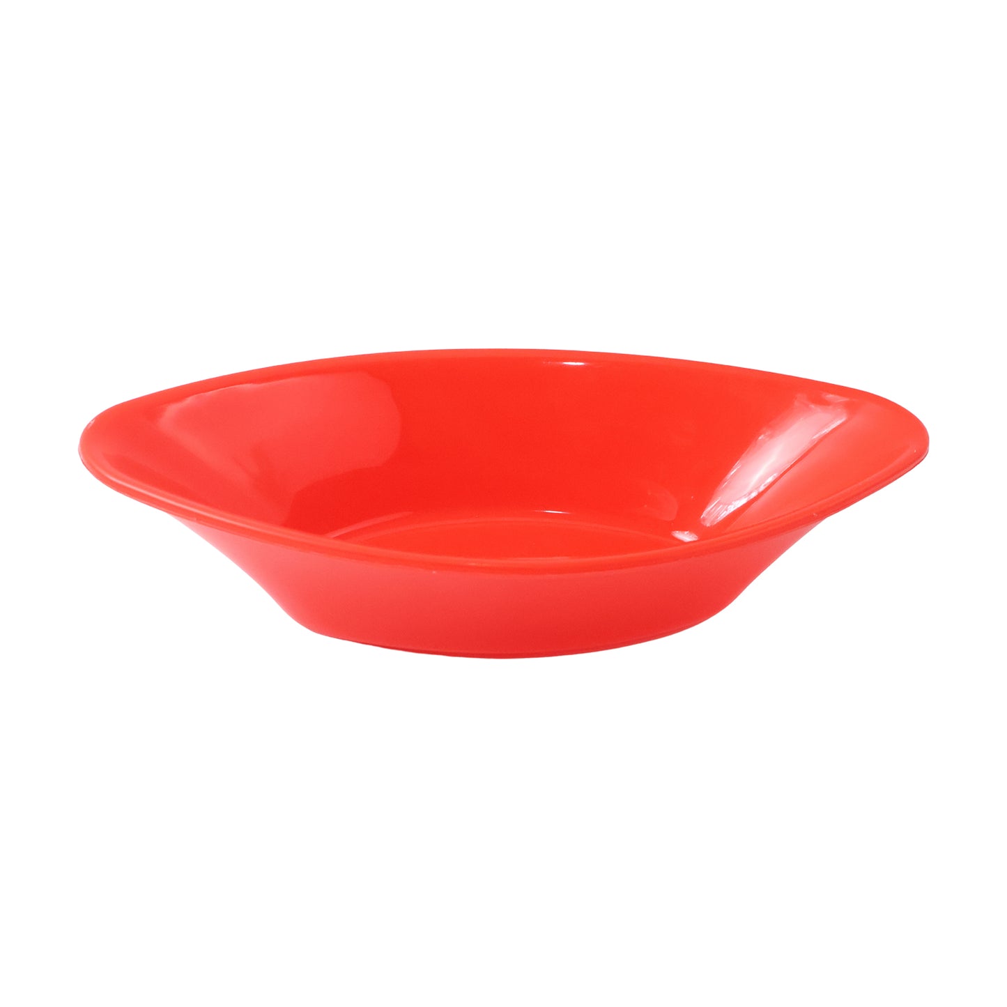Red Oval Serving Bowl - Deep, Break-Resistant Plastic for Salads & Snacks (1 Pc) - Happy Price - Image 2