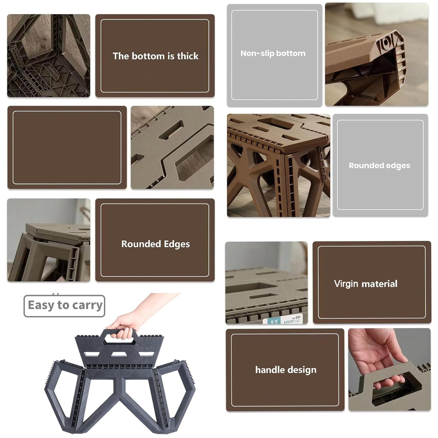 Supermom Comfort Multi-purpose Folding Stool (18 Inch) - Happy Price - Image 5