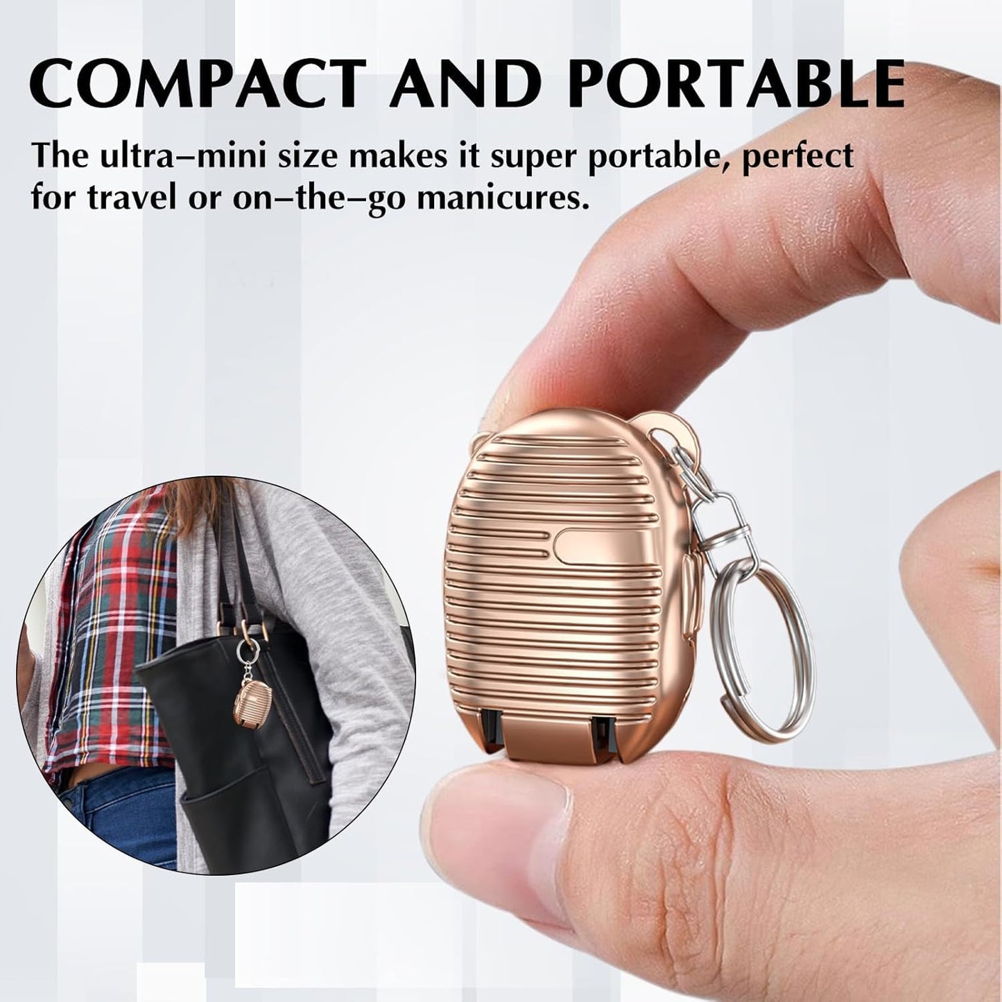 Keychain Nail Clipper  Small Nail Clippers Multicolor (1 Pc) - Happy Price - Image 2