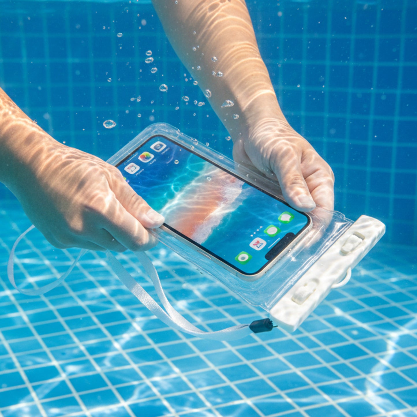 Waterproof Mobile Pouch - Clear Touchscreen Compatible Dry Bag (1 Pc) - Happy Price - Image 3