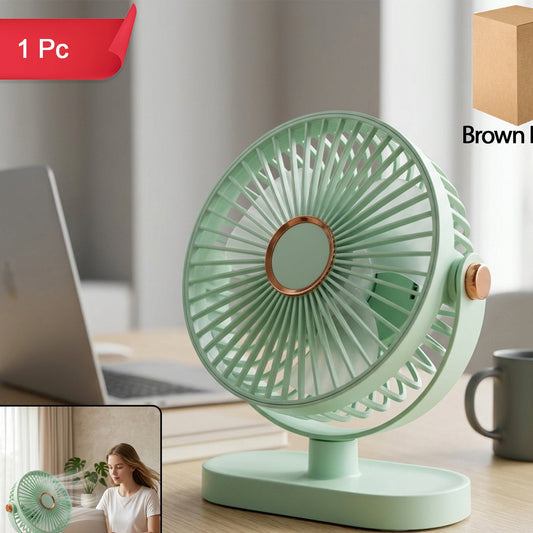 Compact Rechargeable USB Desk Fan - Portable Personal Cooling Fan (1 Pc) - Happy Price - Image 1