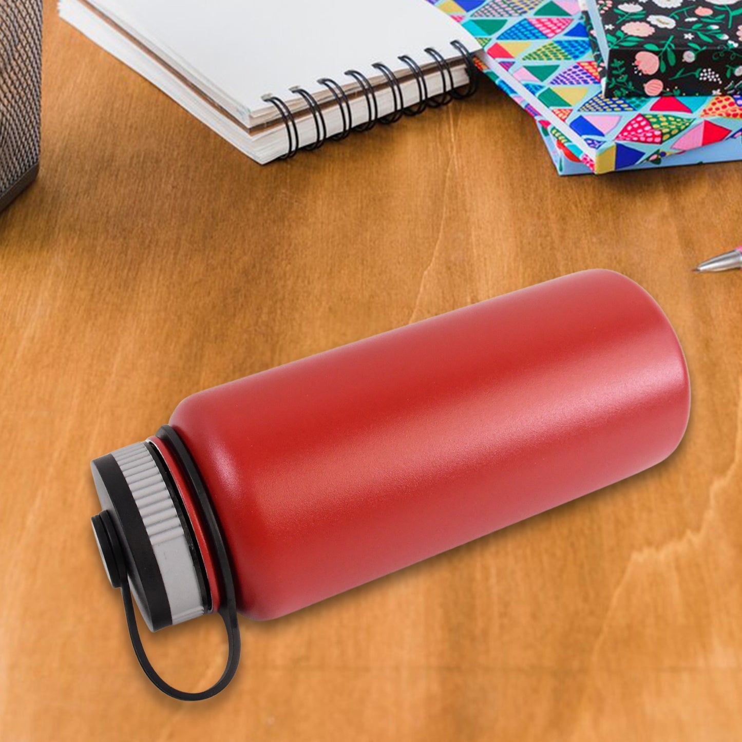 Stainless Steel Double Wall Vacuum-insulated Drink Water Bottle (1000 Ml  Mix Color) - Happy Price - Image 4