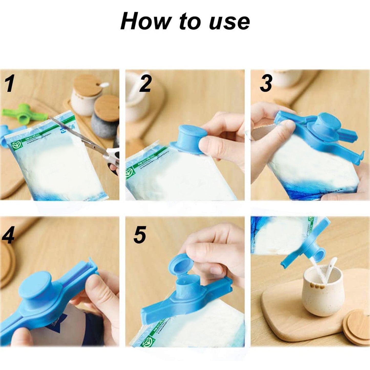 Food Bag Clip Seal Pour Storage Food Sealing Clip - Happy Price - Image 5
