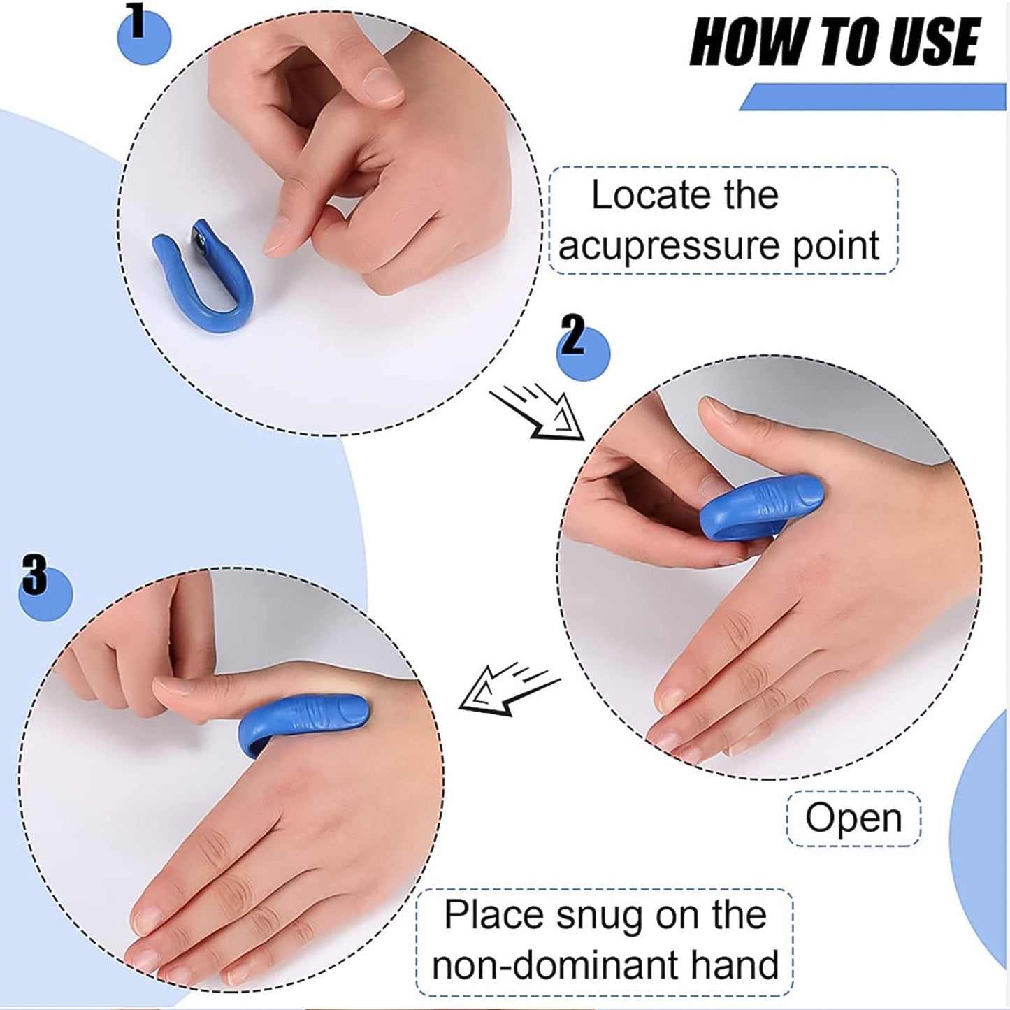 Plastic Magnetic Acupressure Clip (1 Pc) - Happy Price - Image 4