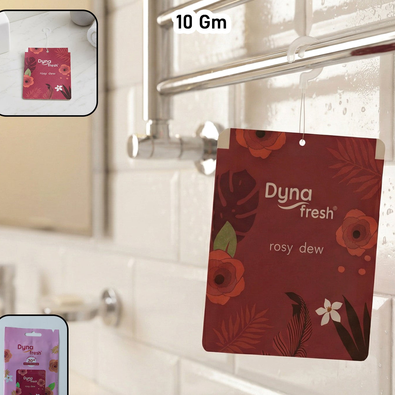 Rosy Dew Hanging Air Freshener Gel (1 Pc 10gm)
