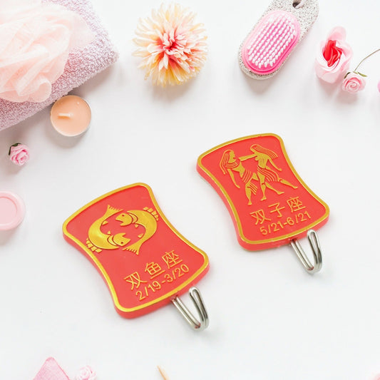 Multipurpose Strong Hook Self-adhesive Hooks For Wall Heavy Plastic Hook Sticky Hook Household For Home  Decorative Hooks Bathroom  All Type Wall Use Hook  Suitable For Bathroom Kitchen Office (2 Pc Set) - Happy Price - Image 1