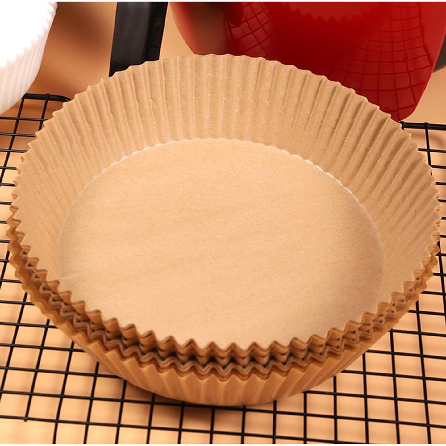 Round Air Fryer Parchment Liners - 50 Pcs Set, 160mm Diameter, 45mm Deep - Happy Price - Image 7