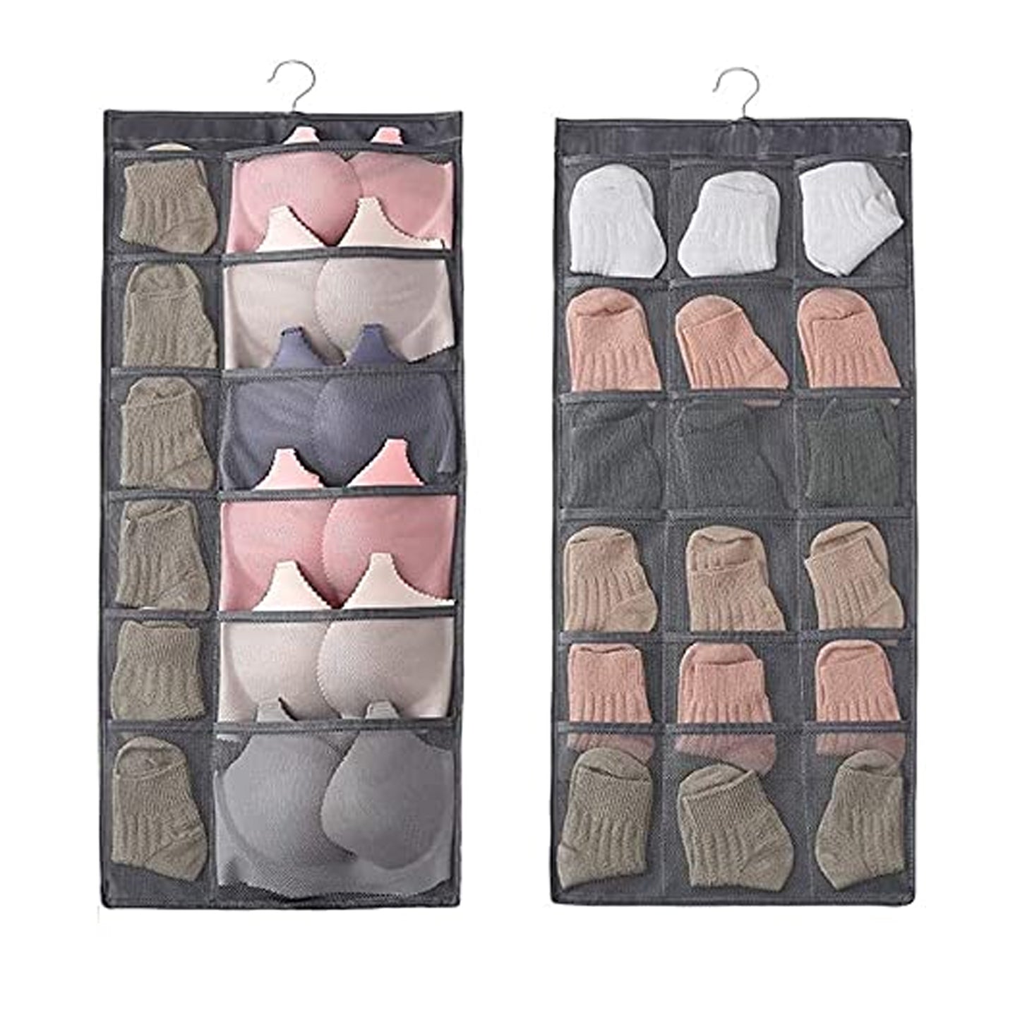 Hanging Wardrobe Organizer for Undergarments & Accessories - 80x38 cm, 1 Pc - Happy Price - Image 3