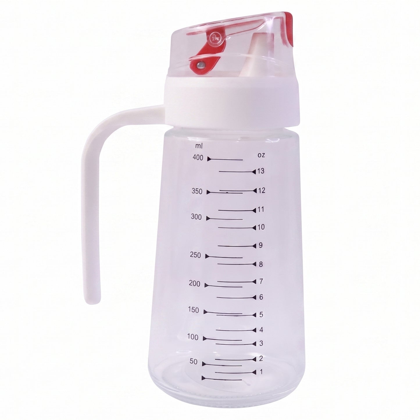 500ml Glass Oil Dispenser with Auto-Flip Cap & Side Handle - 1 Pc - Happy Price - Image 4