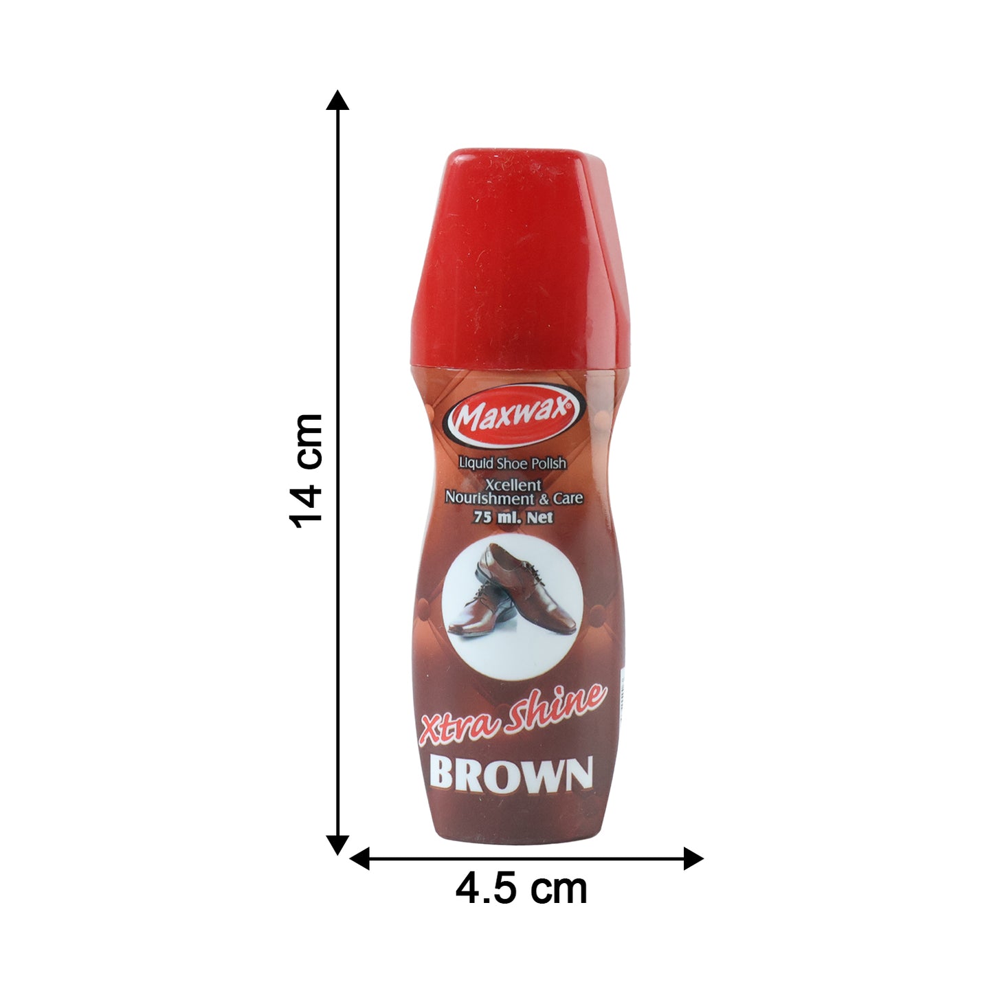 Maxwax Brown Liquid Shoe Polish (1 Pc 75 Ml)