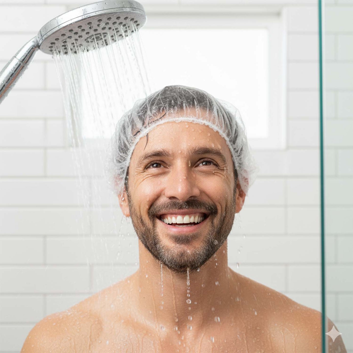 5 Pc Disposable Men's Shower Cap for Hair Protection - Happy Price - Image 6
