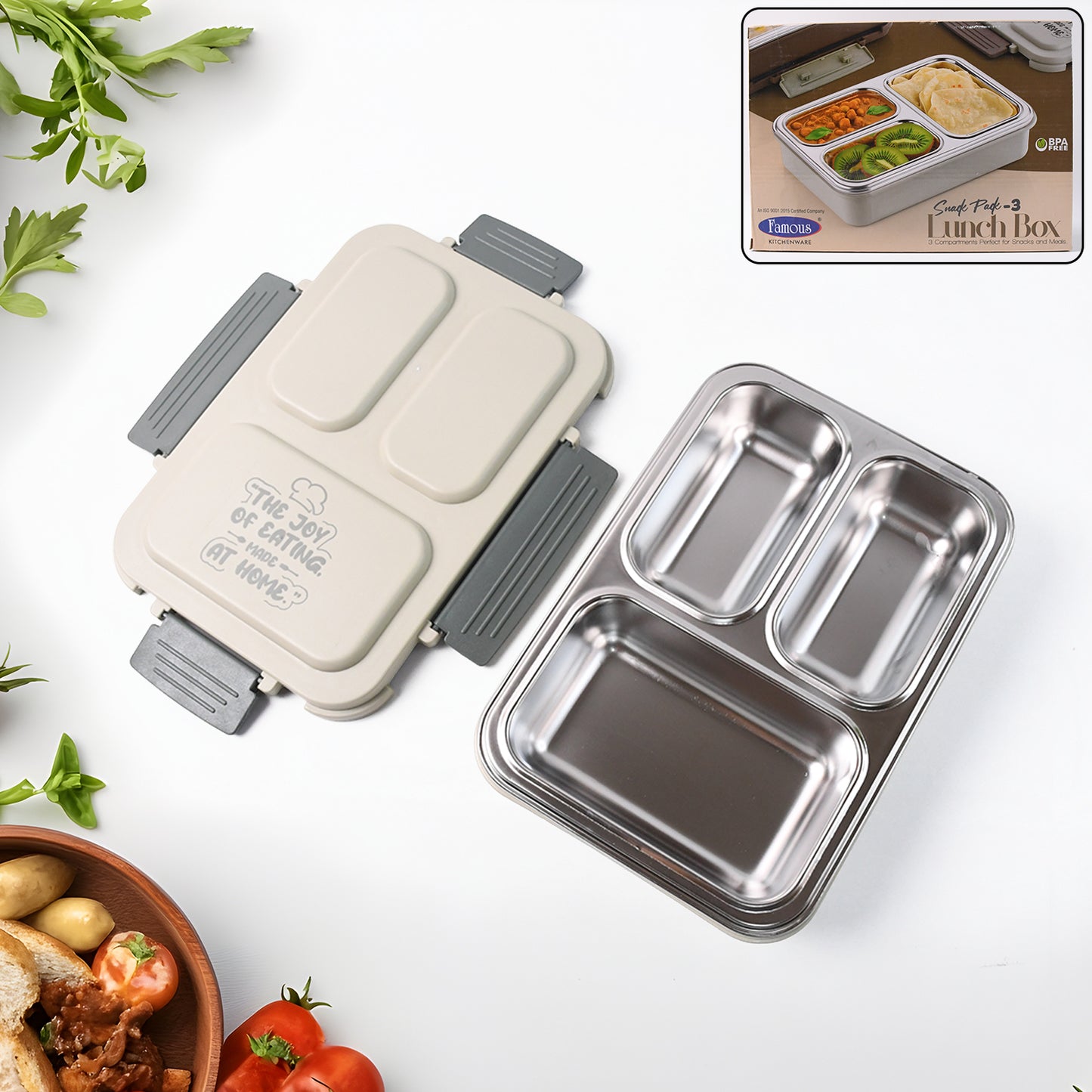 HappyPrice 4-Piece Lunch Box Set with Stand (200ml Each) - Happy Price - Image 7