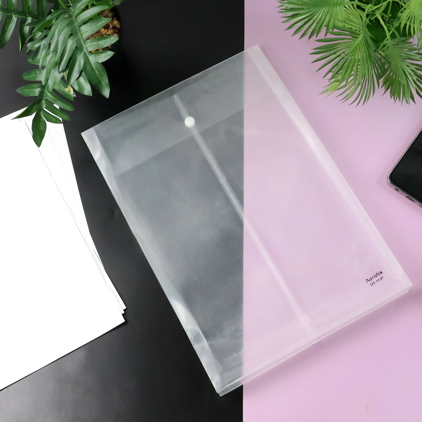 A4 Clear Document Folder - 1 Piece Transparent File Protector - Happy Price - Image 3