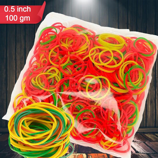 Rubber Band For Officehome And Kitchen Accessories Item Products Elastic Rubber Bands Flexible Reusable Nylon Elastic Unbreakable For Stationery School Multicolor - Happy Price - Image 1